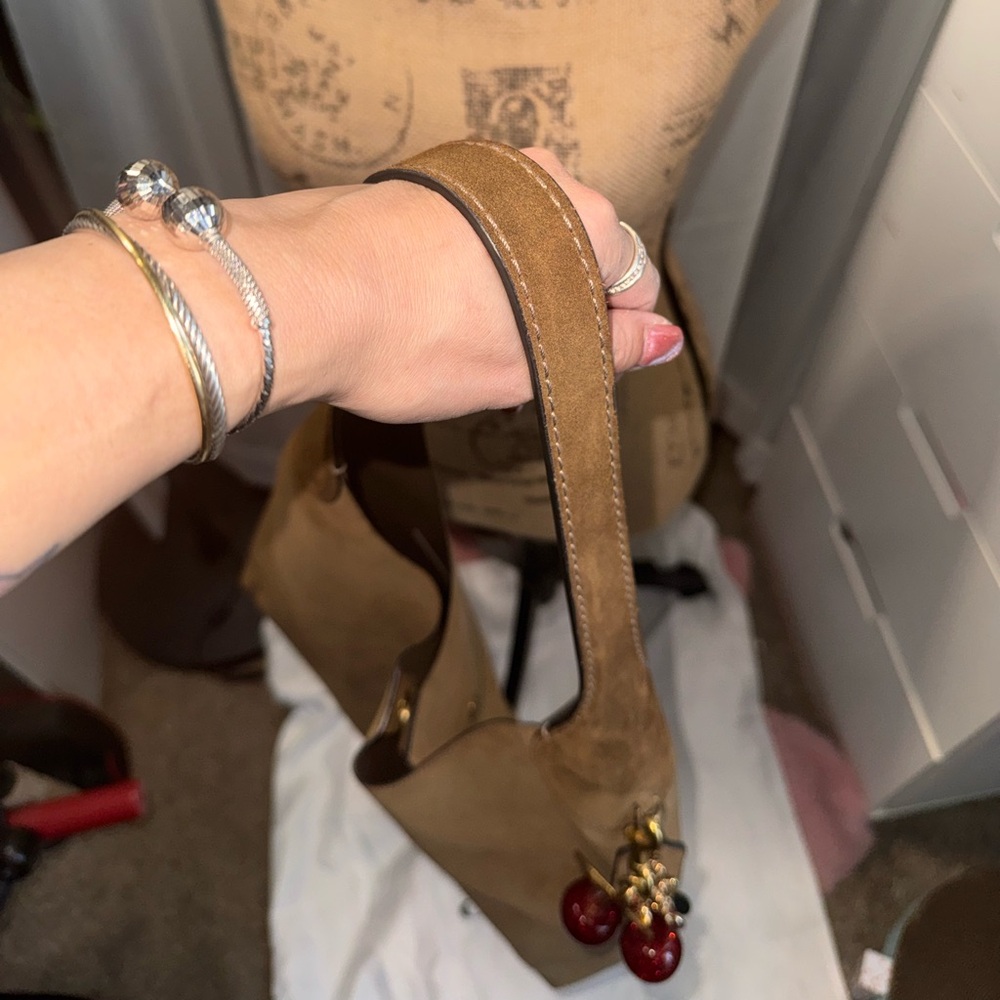Coach Brooklyn 39 Suede Shoulder Bag - Picture 5 of 11